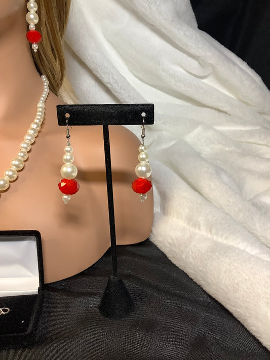Crimson Grace Deluxe Set – Fascinator + Jewelry Set