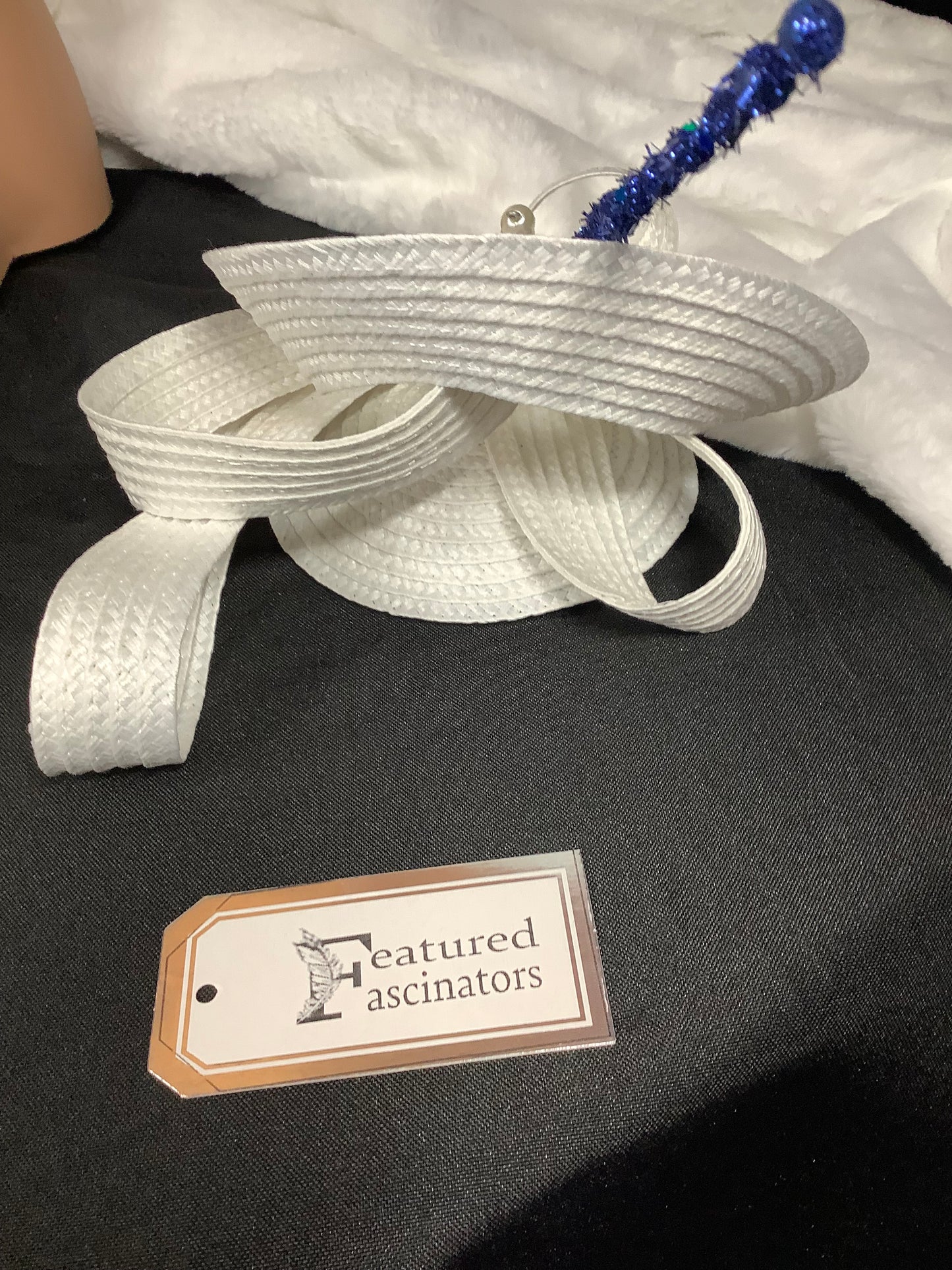 "White Orbit 2025" – Modern Halo Fascinator