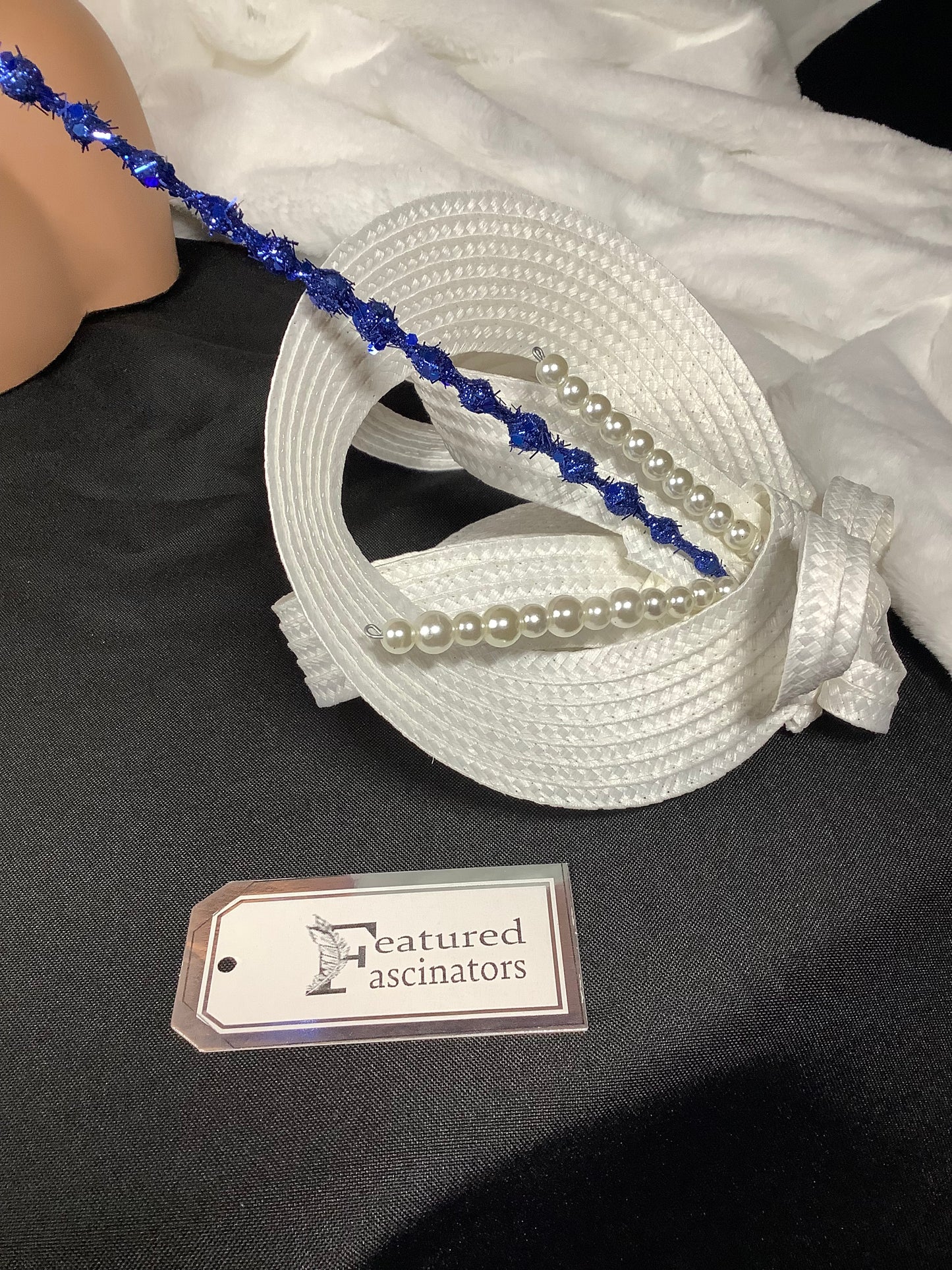 "White Orbit 2025" – Modern Halo Fascinator