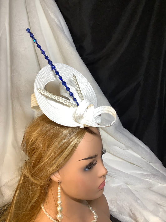 "White Orbit 2025" – Modern Halo Fascinator