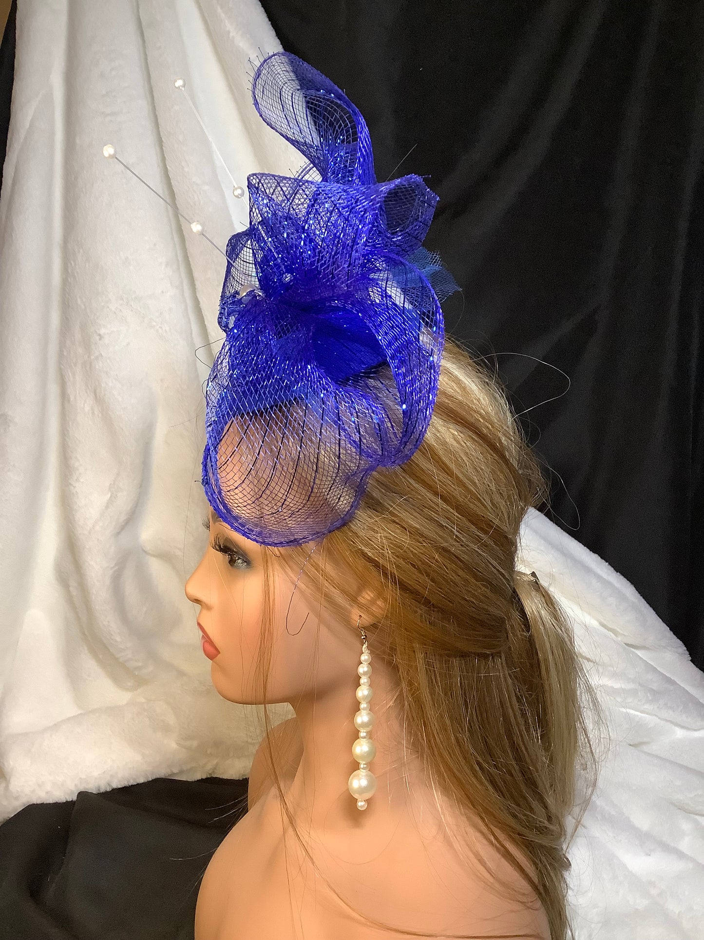 "Bluquet 2025" – Royal Bloom Fascinator