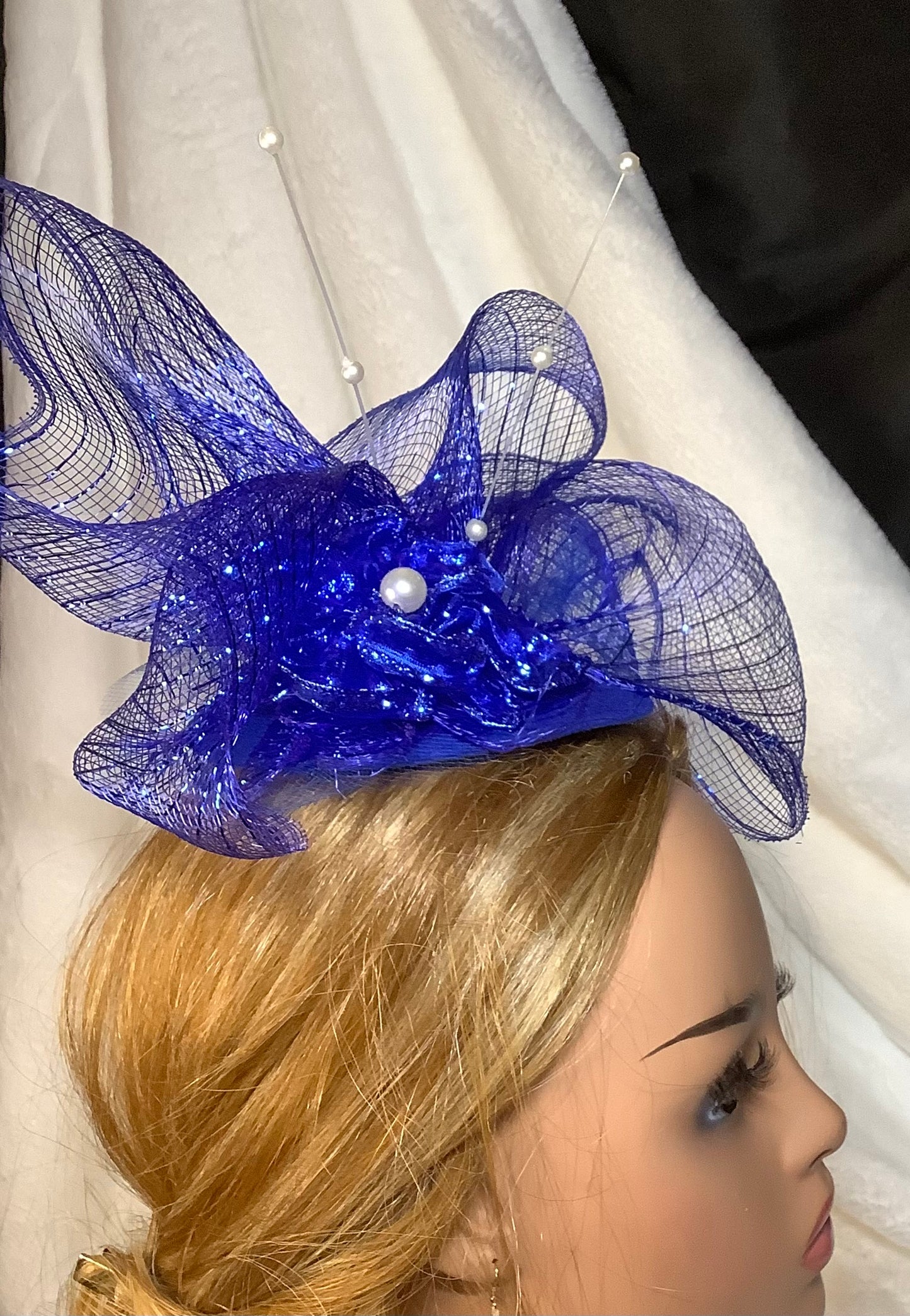 "Bluquet 2025" – Royal Bloom Fascinator
