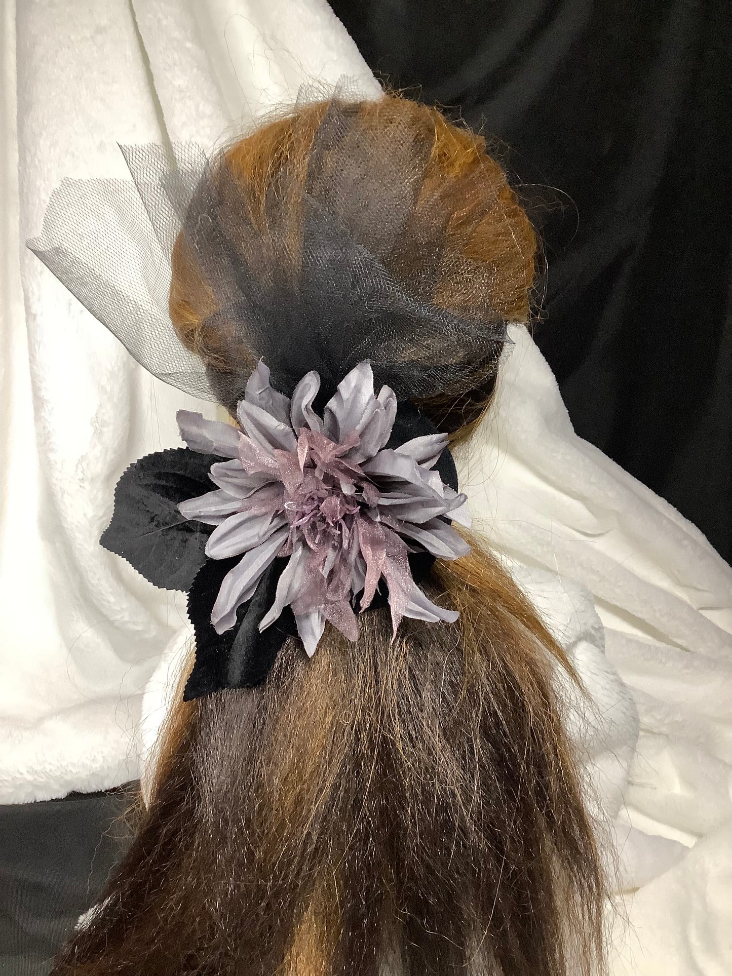 Velvet Twilight Bloom Fascinator