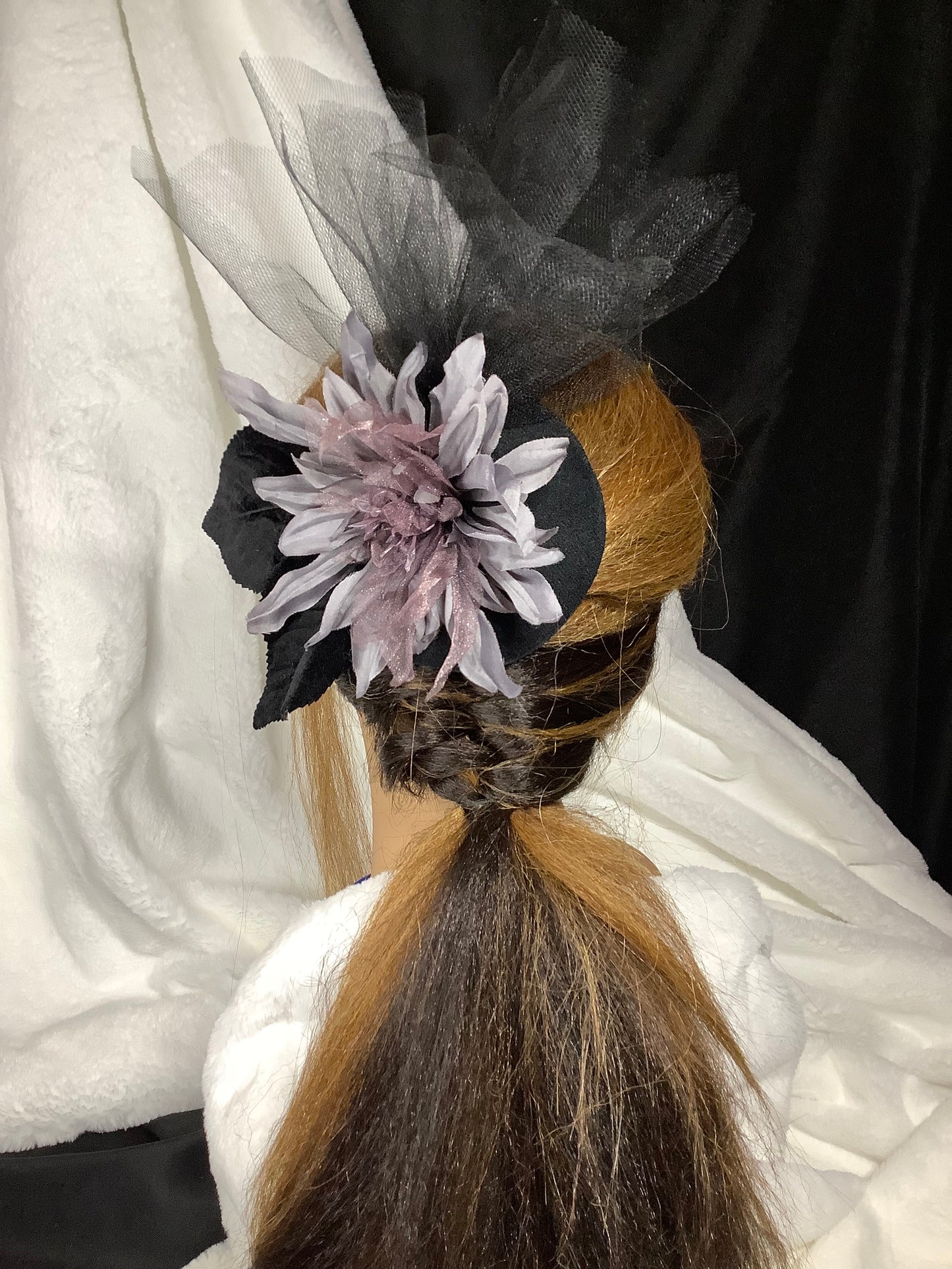 Velvet Twilight Bloom Fascinator