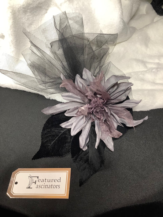 Velvet Twilight Bloom Fascinator