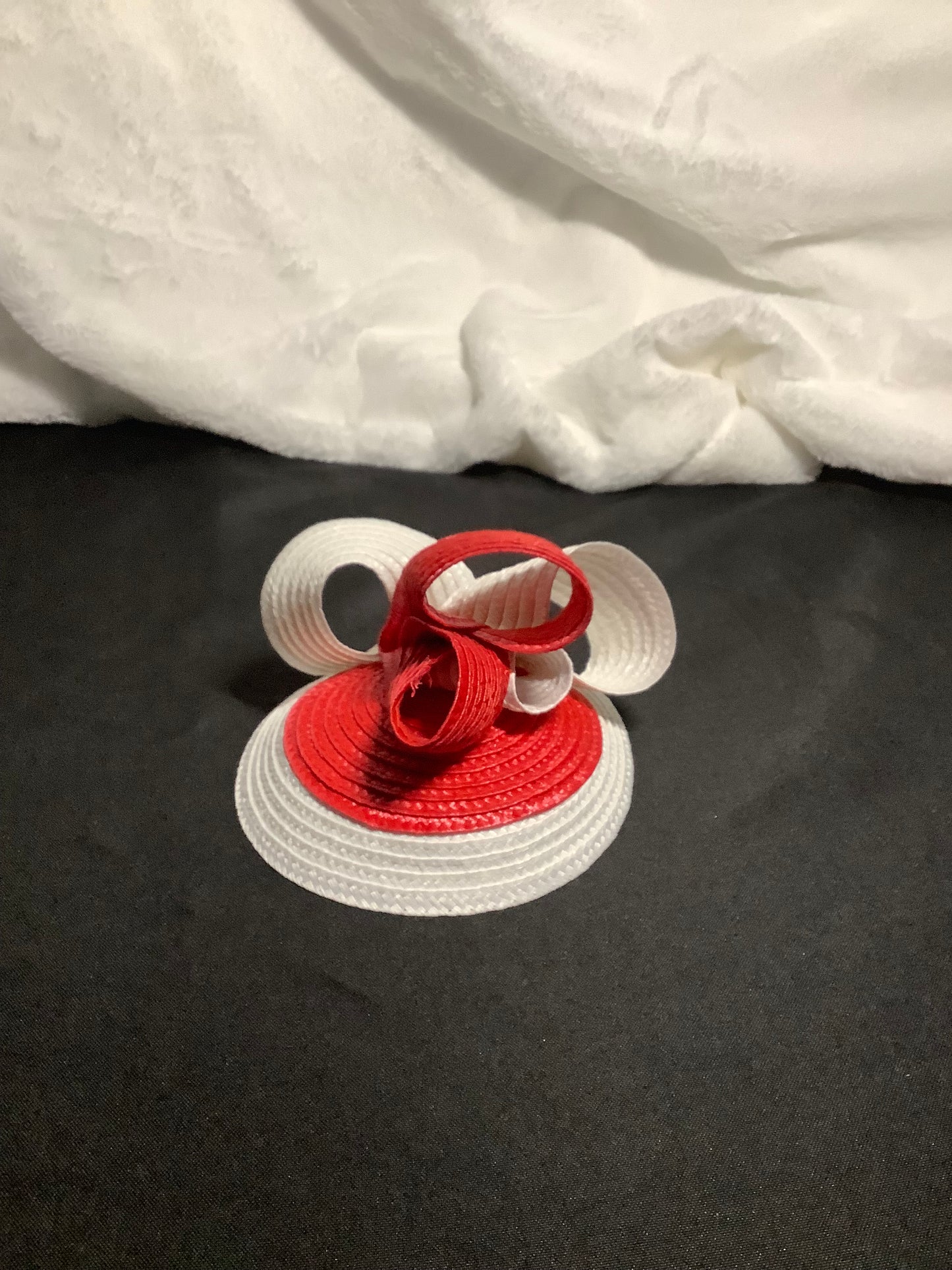 Scarlet Swirl Mini Fascinator