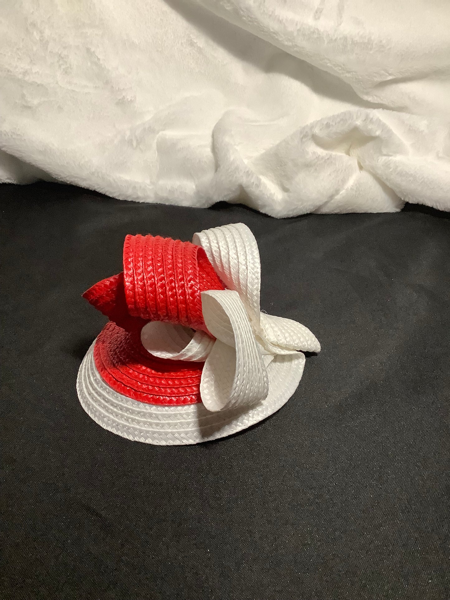 Scarlet Swirl Mini Fascinator