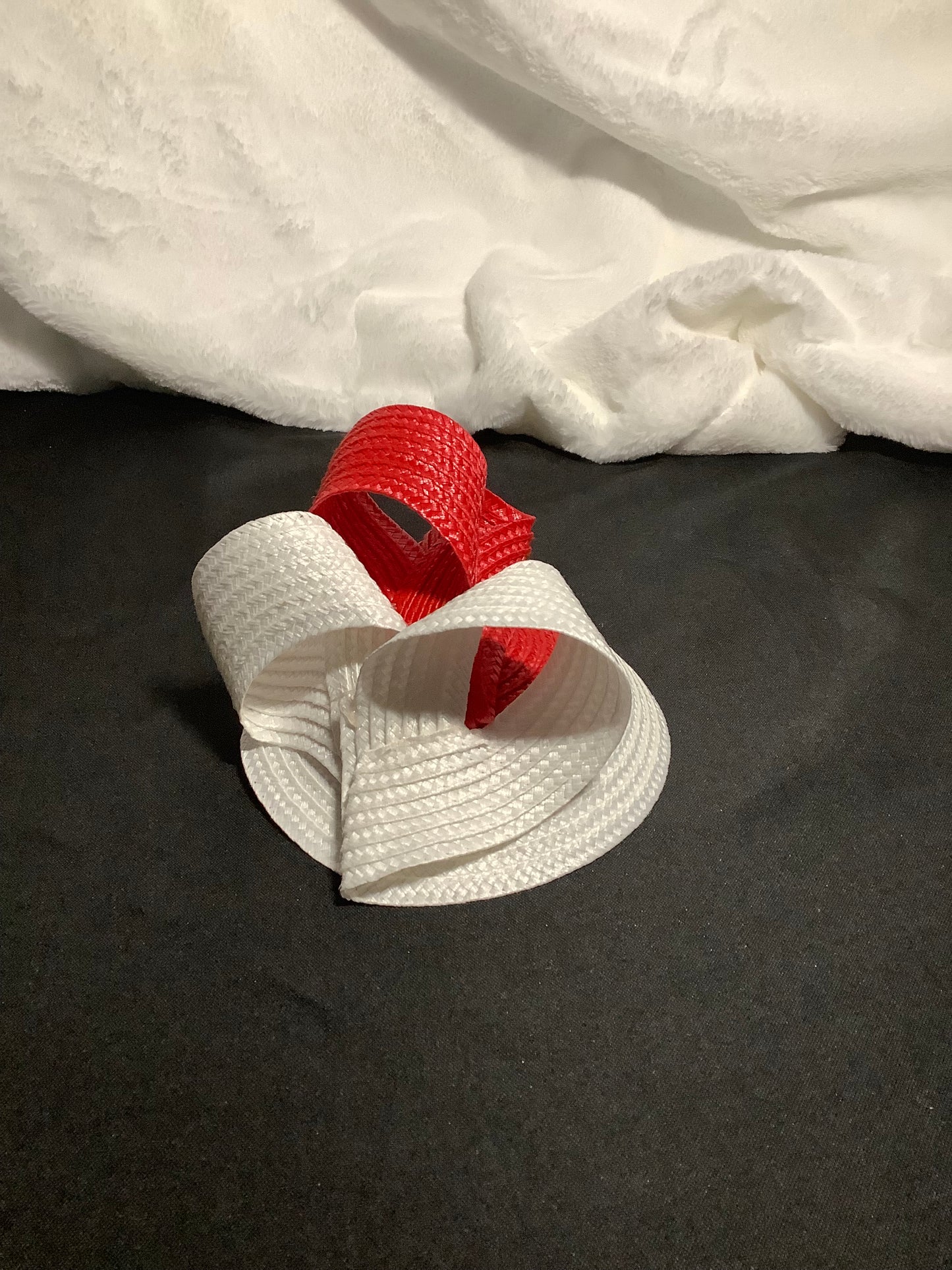 Scarlet Swirl Mini Fascinator