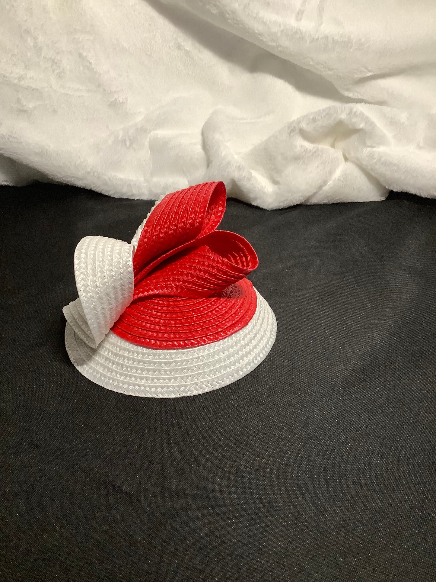 Scarlet Swirl Mini Fascinator