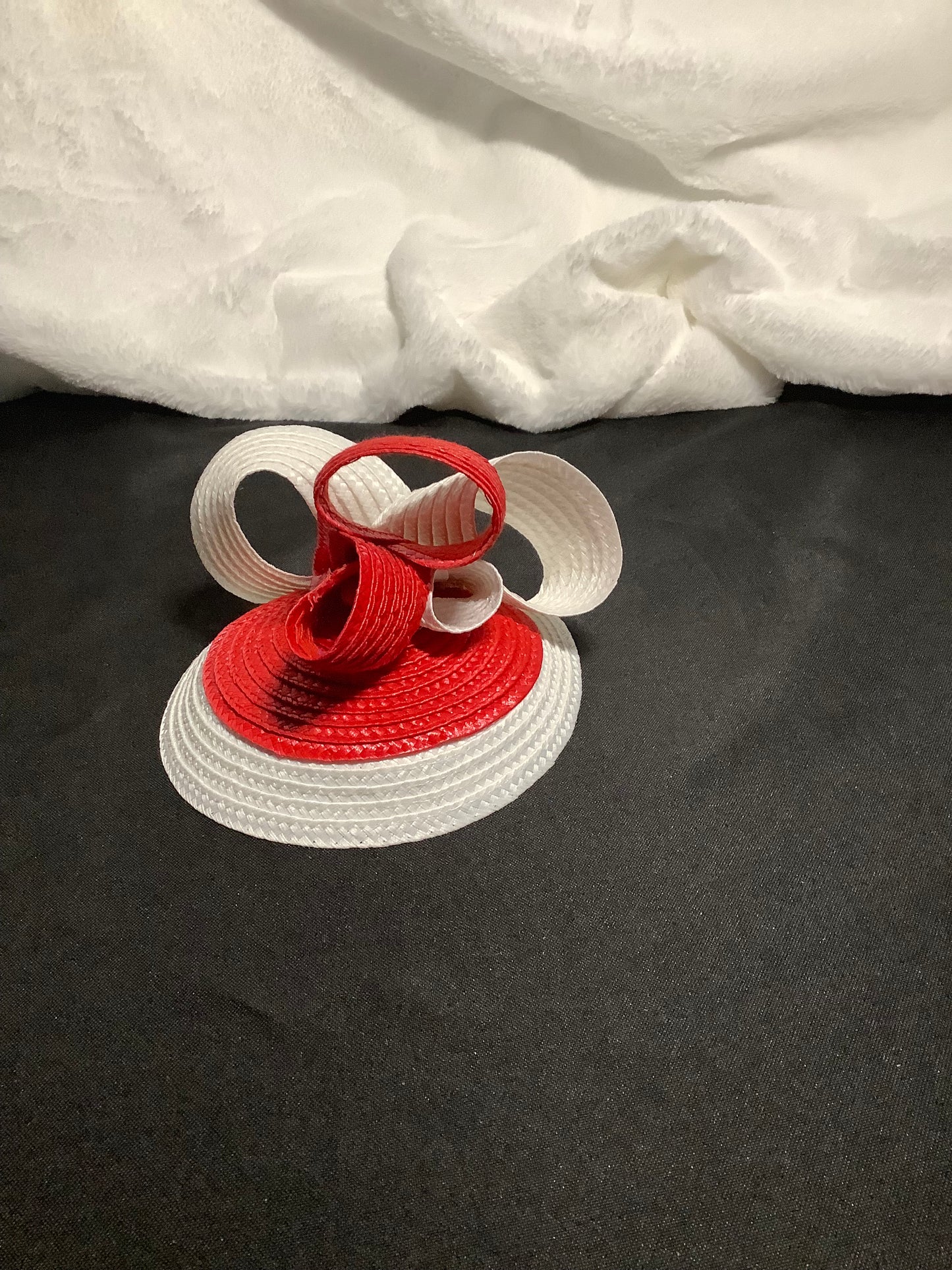 Scarlet Swirl Mini Fascinator