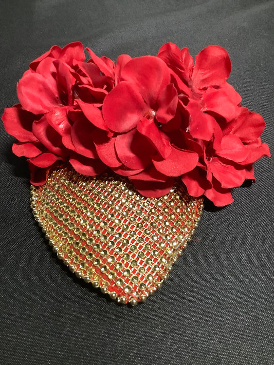 "Heart of Gold 2025" – Luxe Bloom Fascinator
