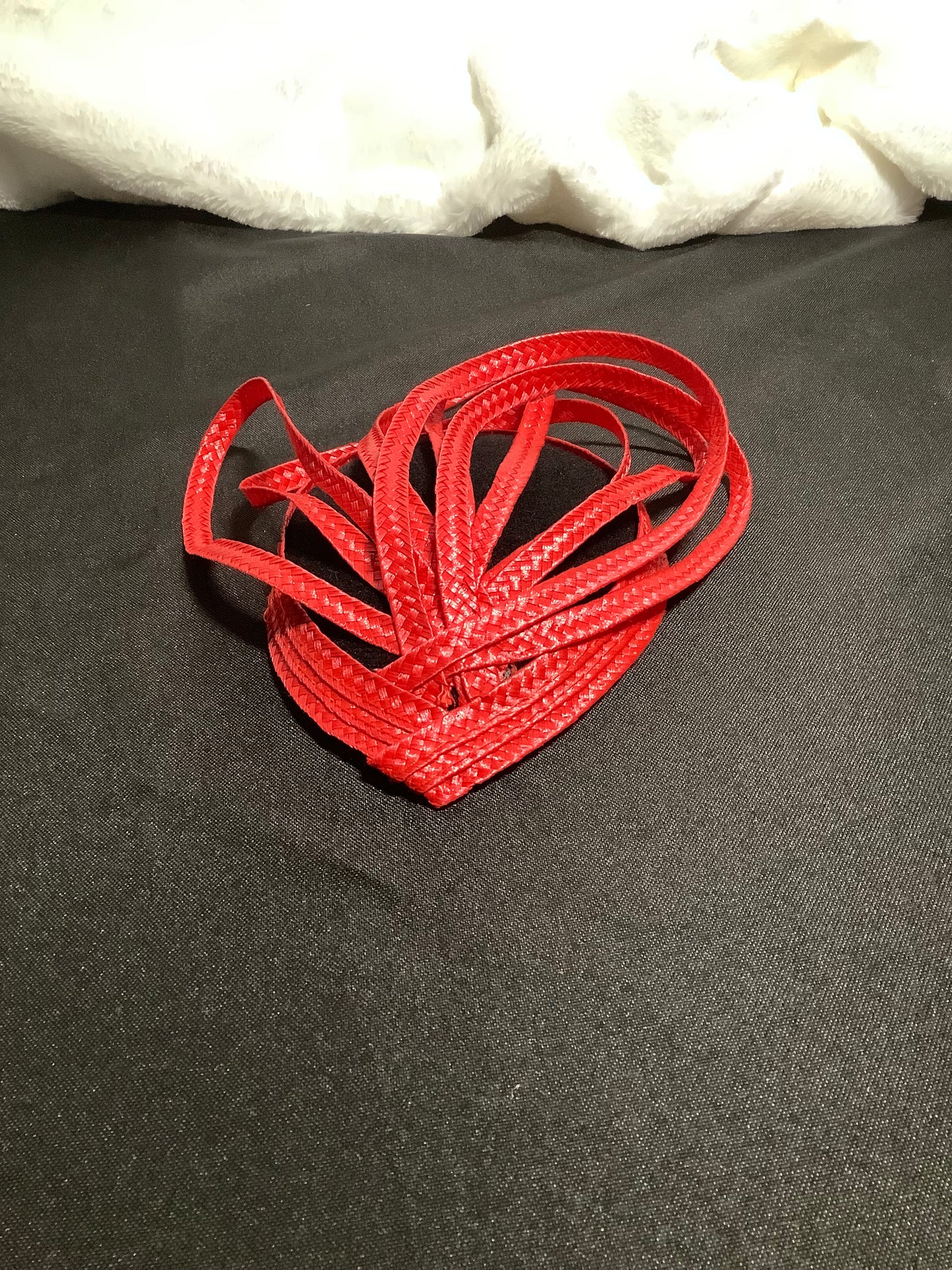 "Delta Trace 2025" – Abstract Ribbon Fascinator