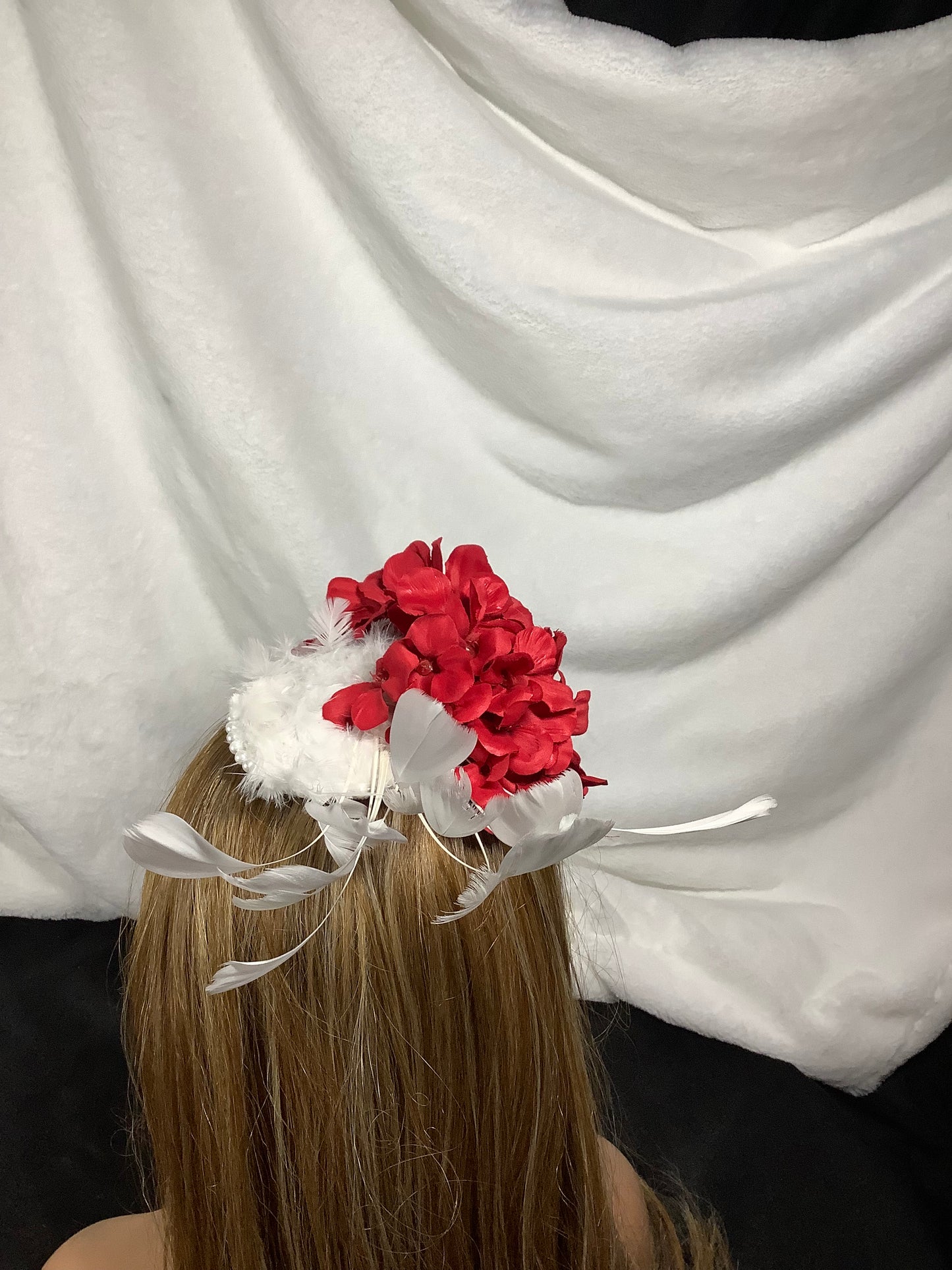 "Heart in Hand 2025" – Love’s Embrace Fascinator