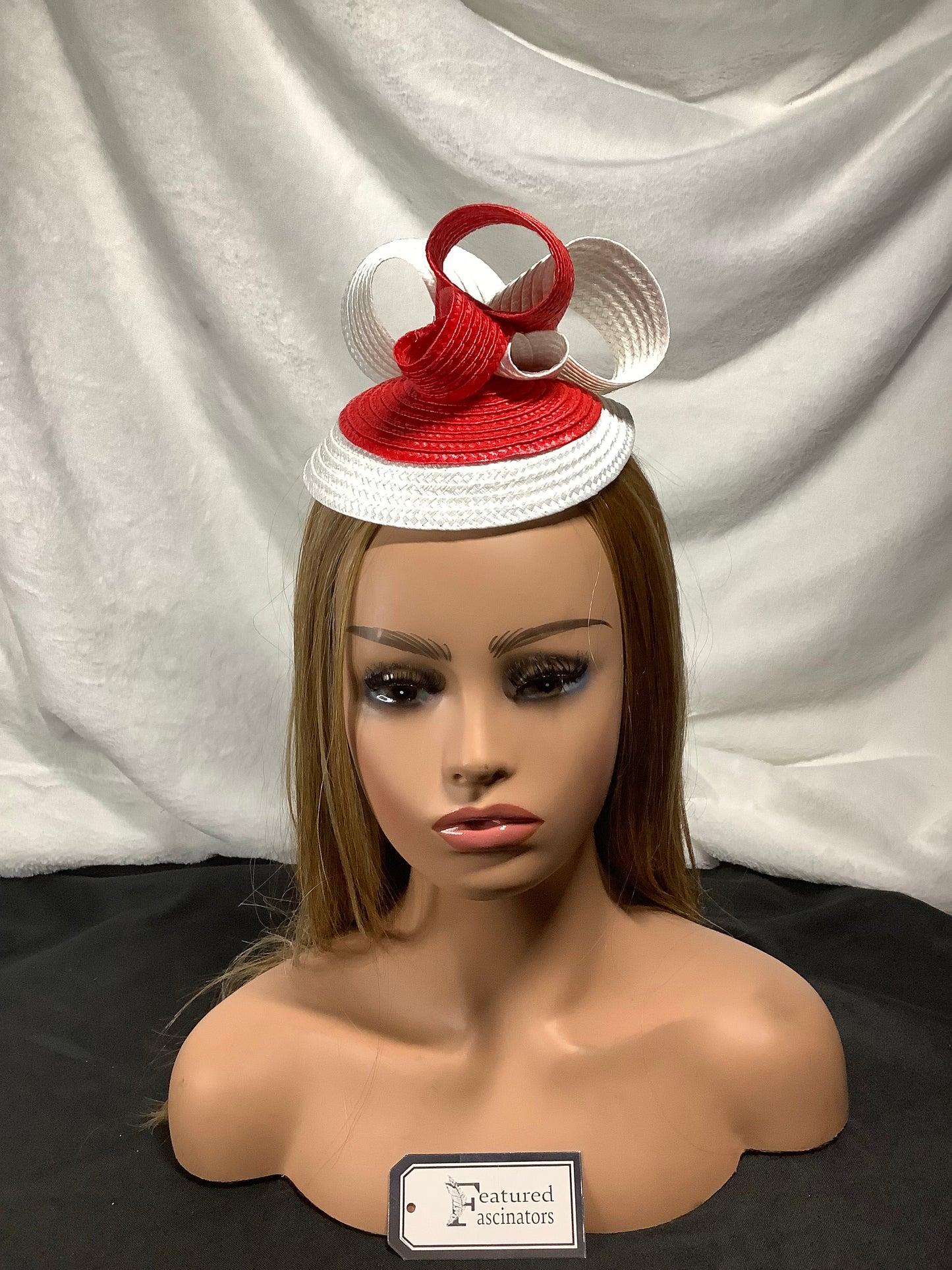 Scarlet Swirl Mini Fascinator