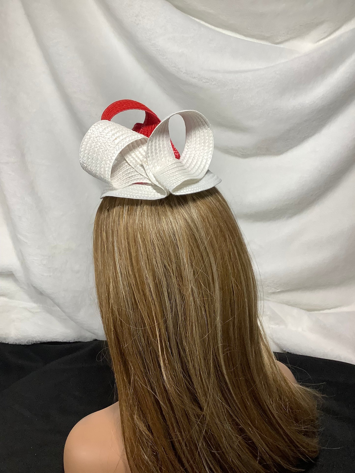 Scarlet Swirl Mini Fascinator