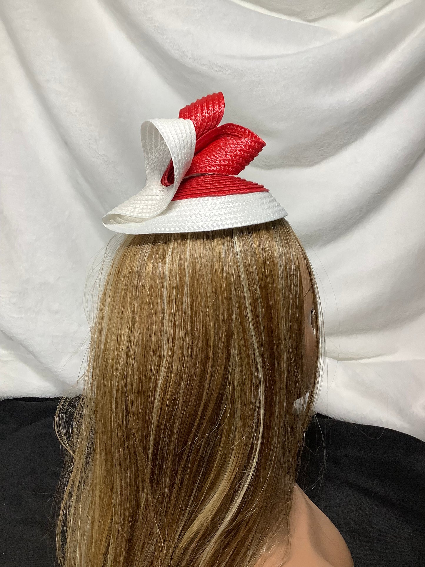 Scarlet Swirl Mini Fascinator