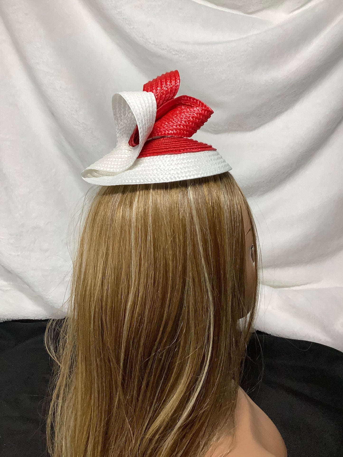 Scarlet Swirl Mini Fascinator