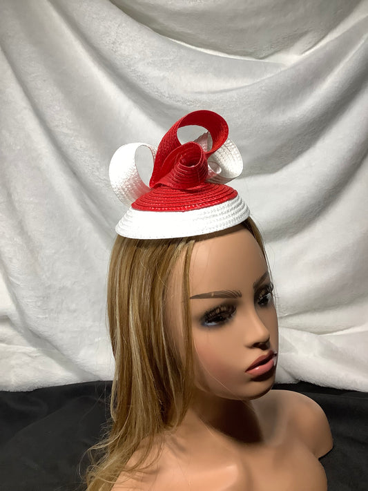 Scarlet Swirl Mini Fascinator