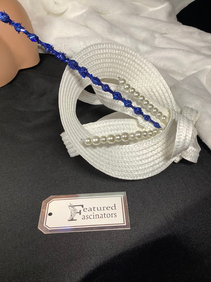 "White Orbit 2025" – Modern Halo Fascinator
