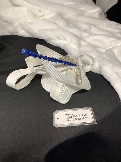 "White Orbit 2025" – Modern Halo Fascinator