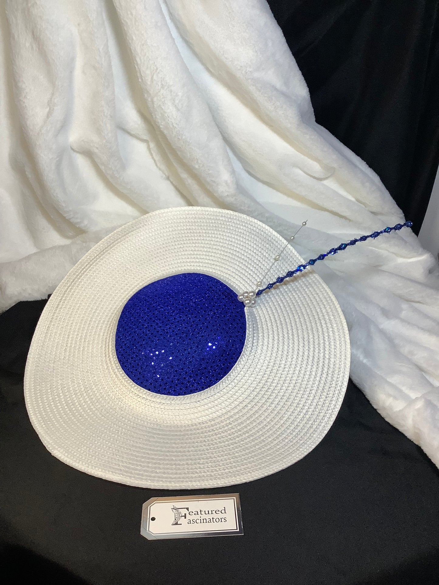 “Sapphire Spotlight - 2025” Oversized Brim Fascinator