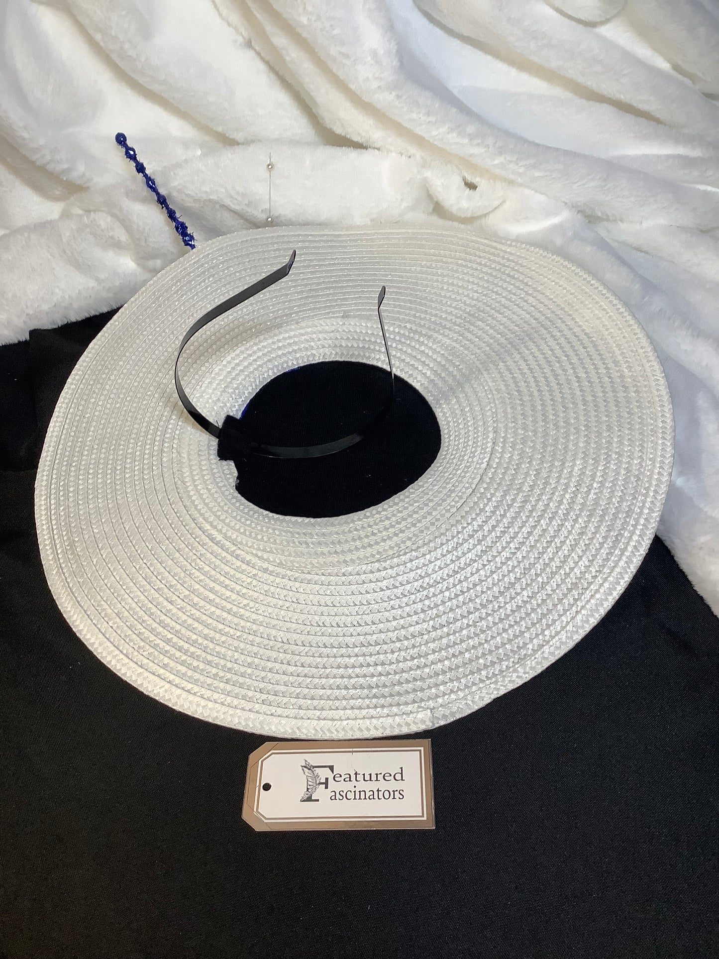 “Sapphire Spotlight - 2025” Oversized Brim Fascinator