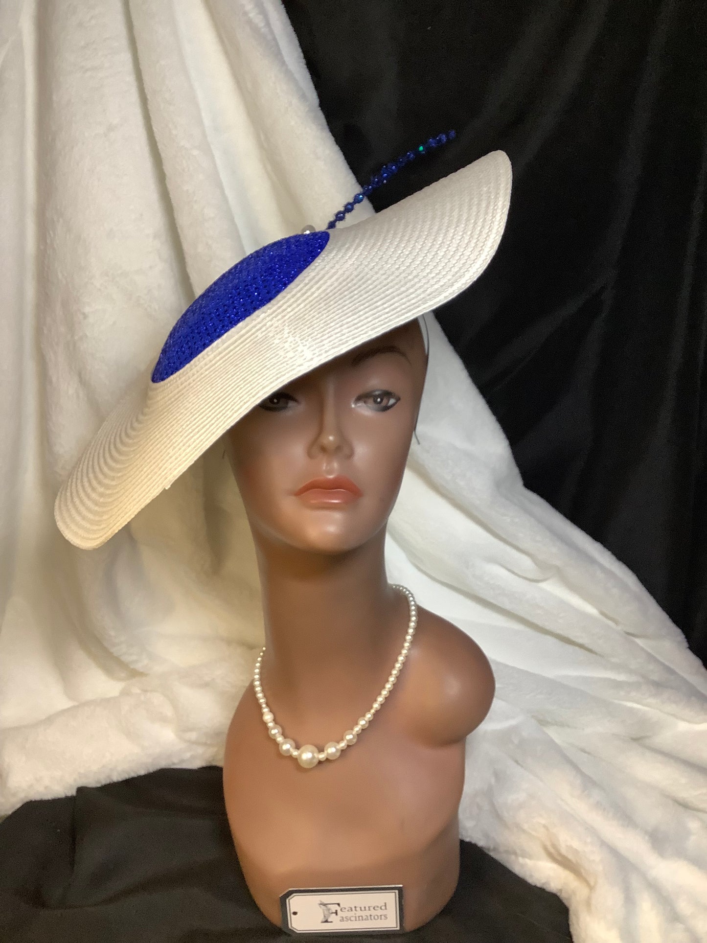 “Sapphire Spotlight - 2025” Oversized Brim Fascinator