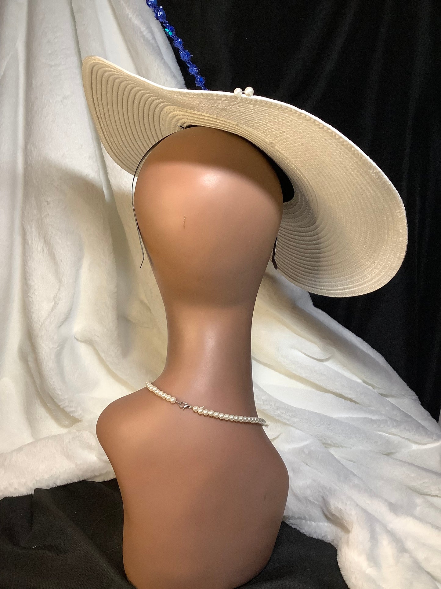 “Sapphire Spotlight - 2025” Oversized Brim Fascinator