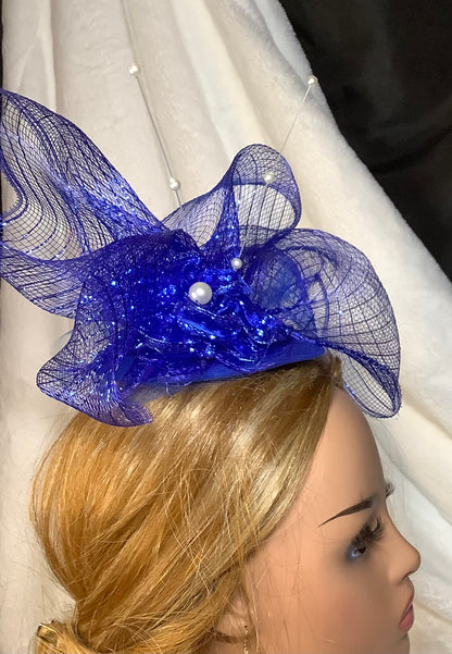 "Bluquet 2025" – Royal Bloom Fascinator