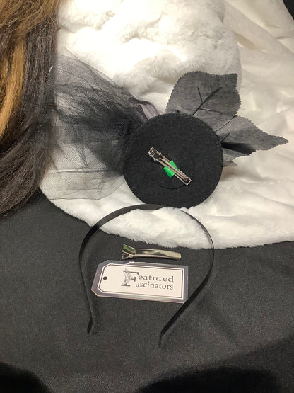 Velvet Twilight Bloom Fascinator
