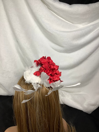 "Heart in Hand 2025" – Love’s Embrace Fascinator