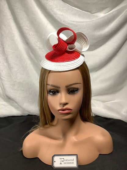 Scarlet Swirl Mini Fascinator
